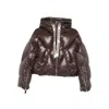 Khrisjoy Quilted Hooded Jacket In Brown