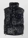 Khrisjoy Men Printed Corduroy Oversize Sleeveless Down Jacket