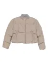 Khrisjoy Long-sleeved Down Jacket In Brown
