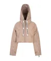 Khrisjoy Zippered Down Jacket In Nude