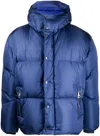 Khrisjoy Padded Press-stud Fastenign Jacket In Blau