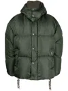 Khrisjoy Padded Press-stud Fastenign Jacket In Grün