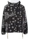 KHRISJOY PAISLEY-EMBROIDERY HOODED JACKET