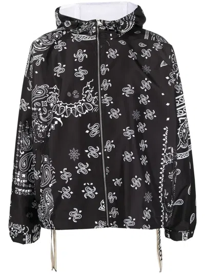 Khrisjoy Paisley-embroidery Hooded Jacket In Black