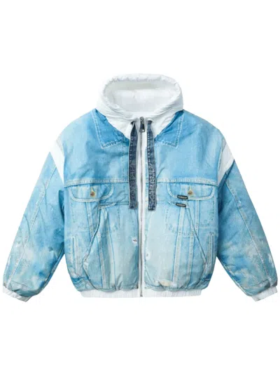 Khrisjoy Panelled Denim Jacket In Blau