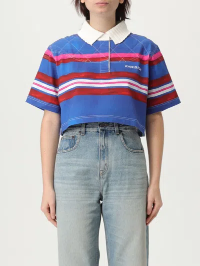 Khrisjoy Polo Shirt  Woman Color Blue