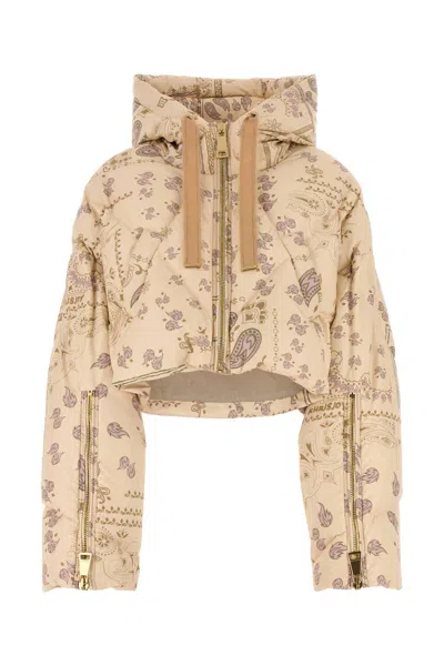 KHRISJOY PRINTED POLYESTER DOWN JACKET
