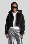 Khrisjoy Quilted Cropped Puffer Jacket In Black