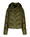 Khrisjoy Hug Green Polyester Blend Down Jacket In Green