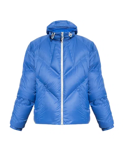 Khrisjoy Quilted Hooded Jacket In Blue