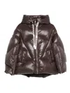 Khrisjoy Khris Iconic Milano Shiny Jacket In Brown