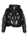 Khrisjoy Quilted-hooded Puffer Jacket In Black