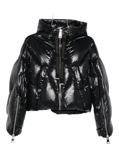 KHRISJOY QUILTED-HOODED PUFFER JACKET