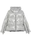 Khrisjoy Quilted Puffer Jacket In Grey