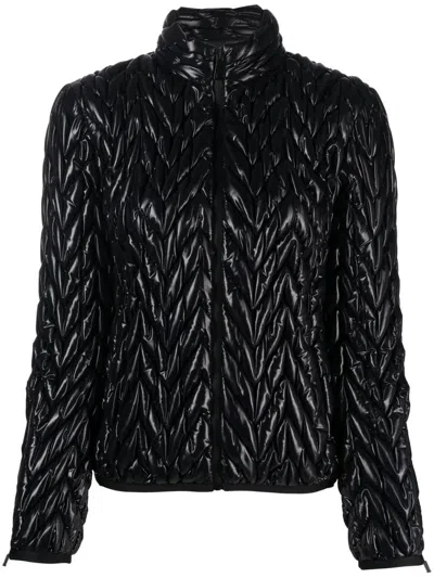 Khrisjoy Quilted Zip-fastening Jacket In Black