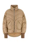 Khrisjoy Beige Nylon Down Jacket In Beige O Tan