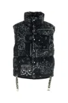 Khrisjoy Men Printed Corduroy Oversize Sleeveless Down Jacket In Printed