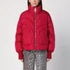 Khrisjoy Corazon Shiny Down Jacket In Red