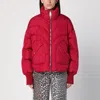 Khrisjoy Corazon Shiny Down Jacket In Red