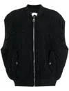 Khrisjoy Rhinestone-embellished Padded Gilet In Black