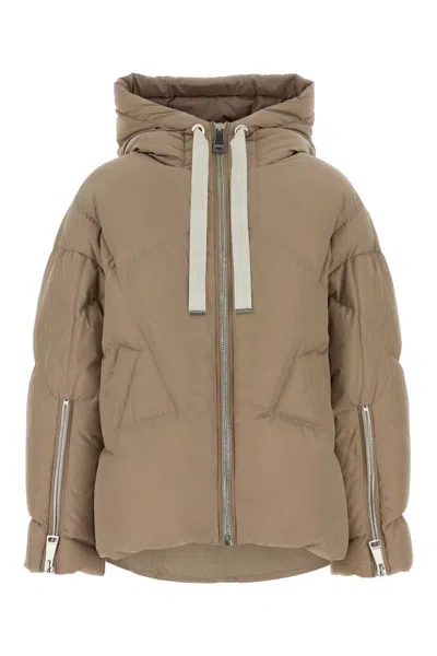 KHRISJOY SAND POLYESTER BLEND MILANO DOWN JACKET