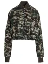 Khrisjoy Sequin Bomber Jacket Casual Jackets And Parka Green