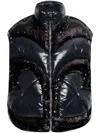 Khrisjoy Sequin-embellished Puffer Gilet In 黑色
