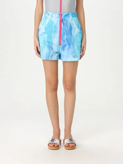 KHRISJOY SHORT KHRISJOY WOMAN COLOR GNAWED BLUE,428827011