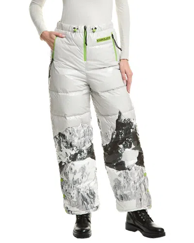 Khrisjoy Ski Mountain Monte Puffer Down Pant In White