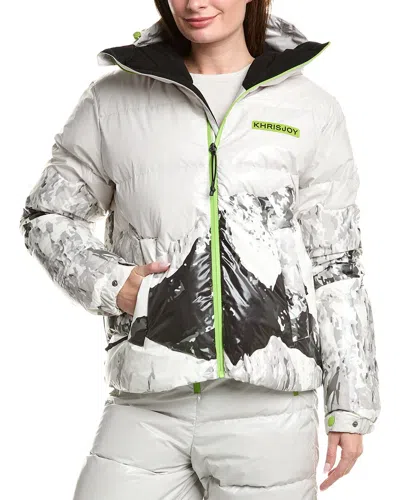 Khrisjoy Ski Mountain Monte Puffer Ski Down Jacket In Gray