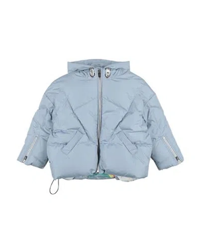Khrisjoy Babies'  Toddler Girl Puffer Sky Blue Size 4 Polyester, Acrylic, Polyurethane