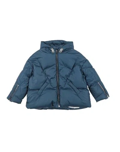 Khrisjoy Babies'  Toddler Girl Puffer Slate Blue Size 6 Polyamide, Polyester