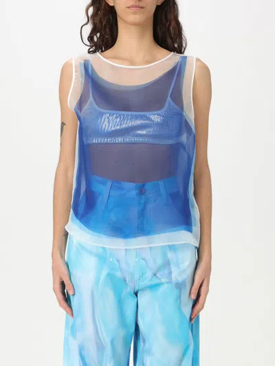 Khrisjoy Top  Woman Color Gnawed Blue
