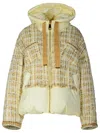 Khrisjoy Drawstring Hoodie Jacket In Beige