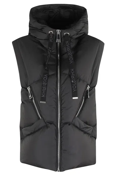 Khrisjoy Vest Iconic Milano In Mat Nylon In Black