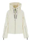 Khrisjoy White Down Jacket With Branded Drawstring In White