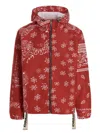 Khrisjoy 'bandana Hood' Windbreaker Jacket In Red