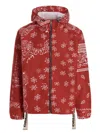 Khrisjoy 'bandana Hood' Windbreaker Jacket In Red