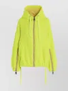 Khrisjoy Windbreaker Tweed Hooded Jacket In Green