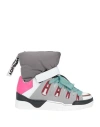 Khrisjoy Woman Sneakers Grey Size 7 Polyester, Polyurethane, Polyamide
