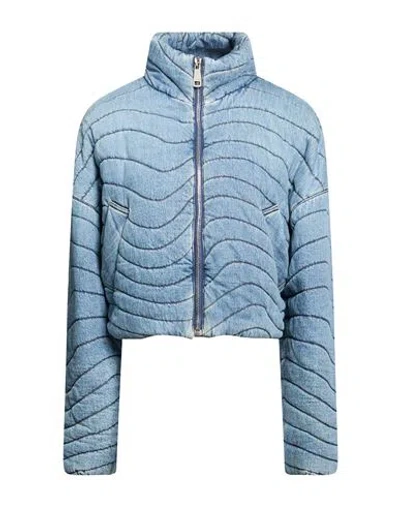 Khrisjoy Woman Denim Outerwear Blue Size 000 Cotton