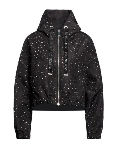 Khrisjoy Woman Jacket Black Size 1 Polyester, Polyurethane