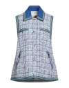 Khrisjoy Woman Jacket Blue Size 00 Cotton, Polyamide, Polyester, Acrylic, Viscose In Blue