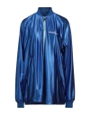 Khrisjoy Electric Blue Polyester Oversize Sweatshirt In Blue