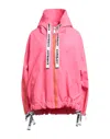 Khrisjoy Quilted Logo-drawstring Cropped Padded Jacket In Pink