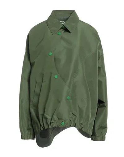 Khrisjoy Woman Jacket Green Size 00 Polyester