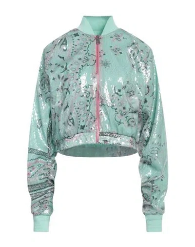 Khrisjoy Woman Jacket Light Green Size 00 Polyester
