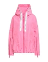 Khrisjoy Taffeta Logo Casual Jacket In Pink