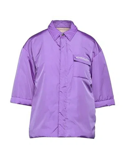 Khrisjoy Woman Jacket Purple Size 00 Polyamide
