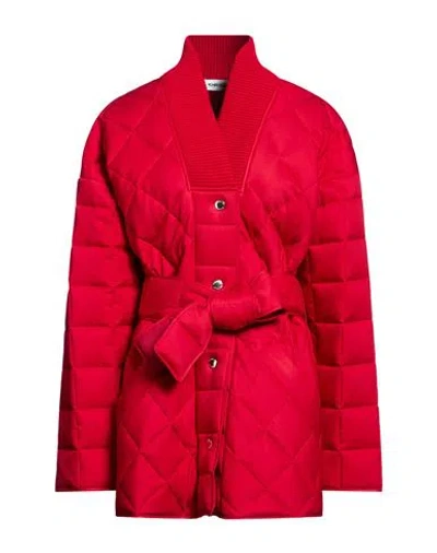 Khrisjoy Woman Overcoat & Trench Coat Red Size 00 Polyester